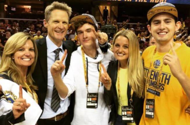 Madeleine Kerr with her family.